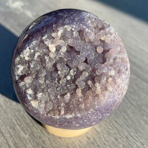 Super Sparkly Purple Grape Agate Sphere